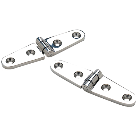 SEACHOICE Stainless Steel Strap Hinges (1 Pair Per Pack) 33801